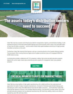 Cedr Falls IA_Distribution Emailer